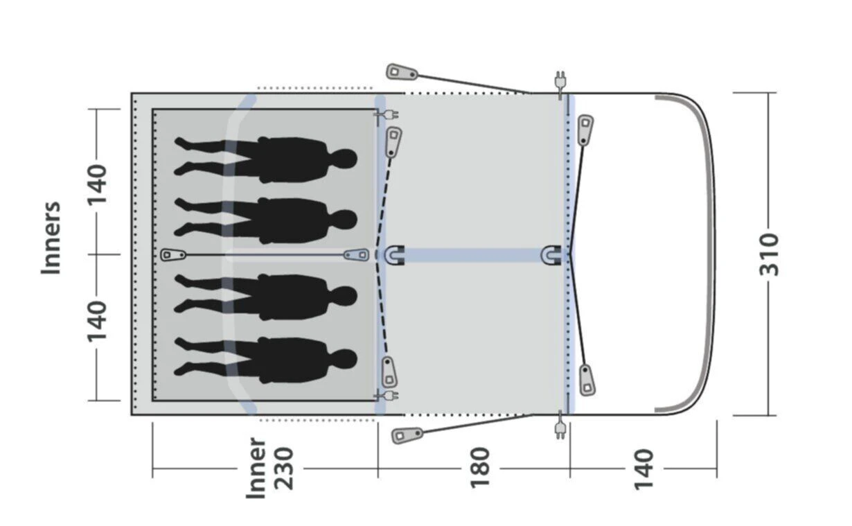 Outwell Springville 4SA Tent (2023) - Image 3