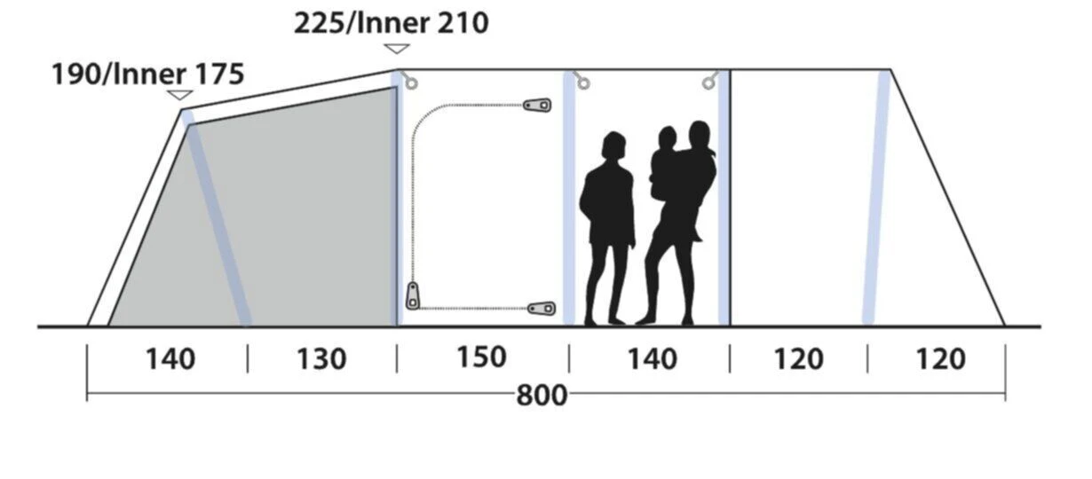 Outwell Knoxville 7SA Tent (2023) - Image 5