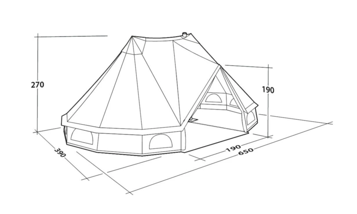 Outwell Robens Klondike Twin Tipi Tent (2023) - Image 9