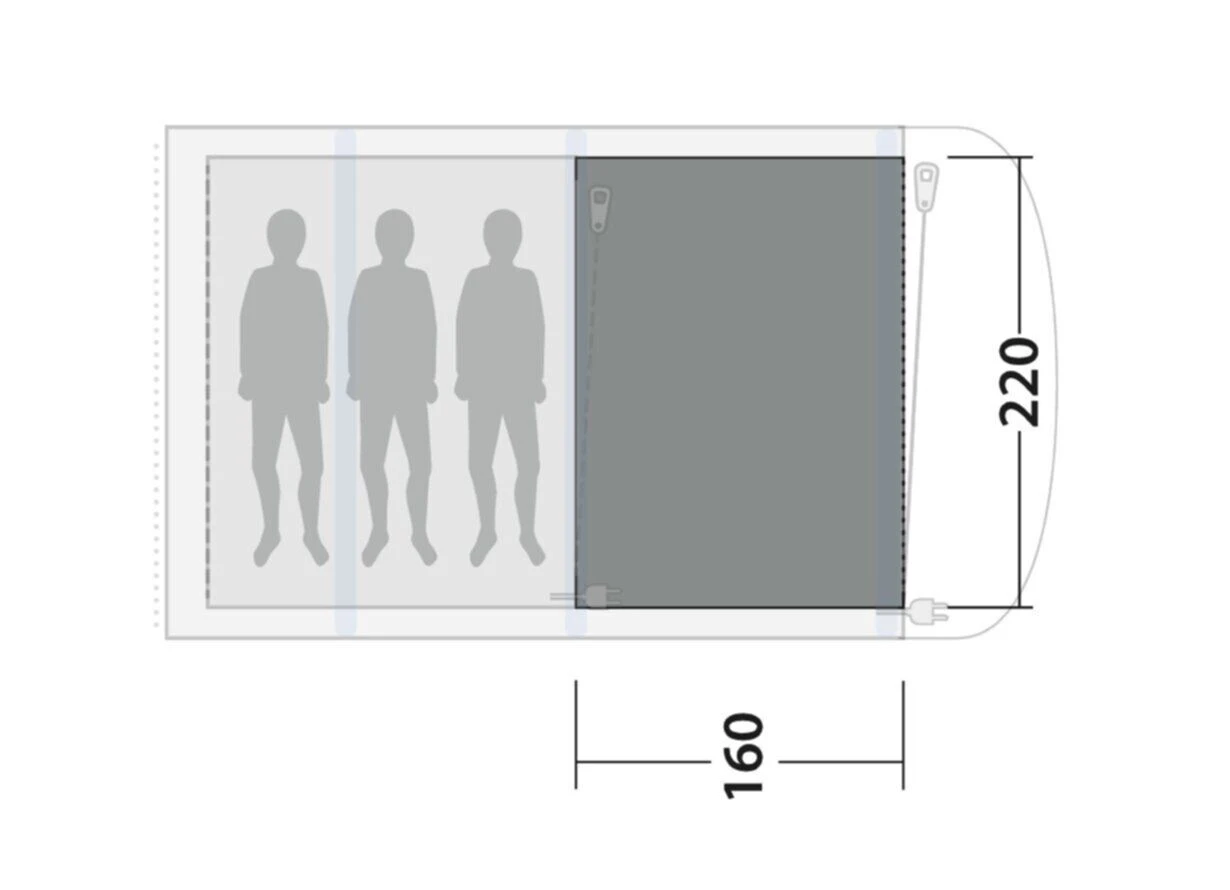 Outwell Lindale 3PA Flat Woven Carpet - Image 3