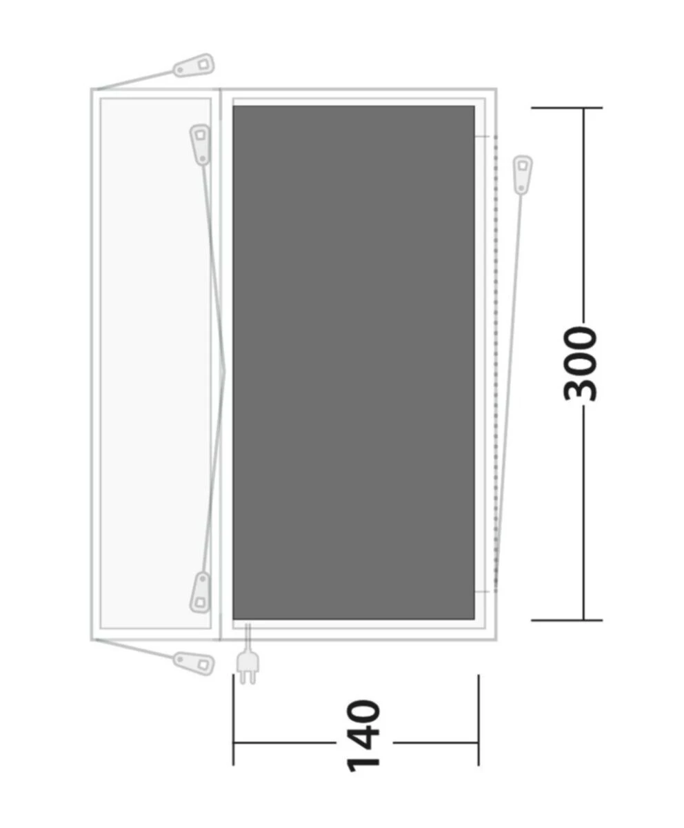 Outwell Lakecrest Footprint Groundsheet - Image 2