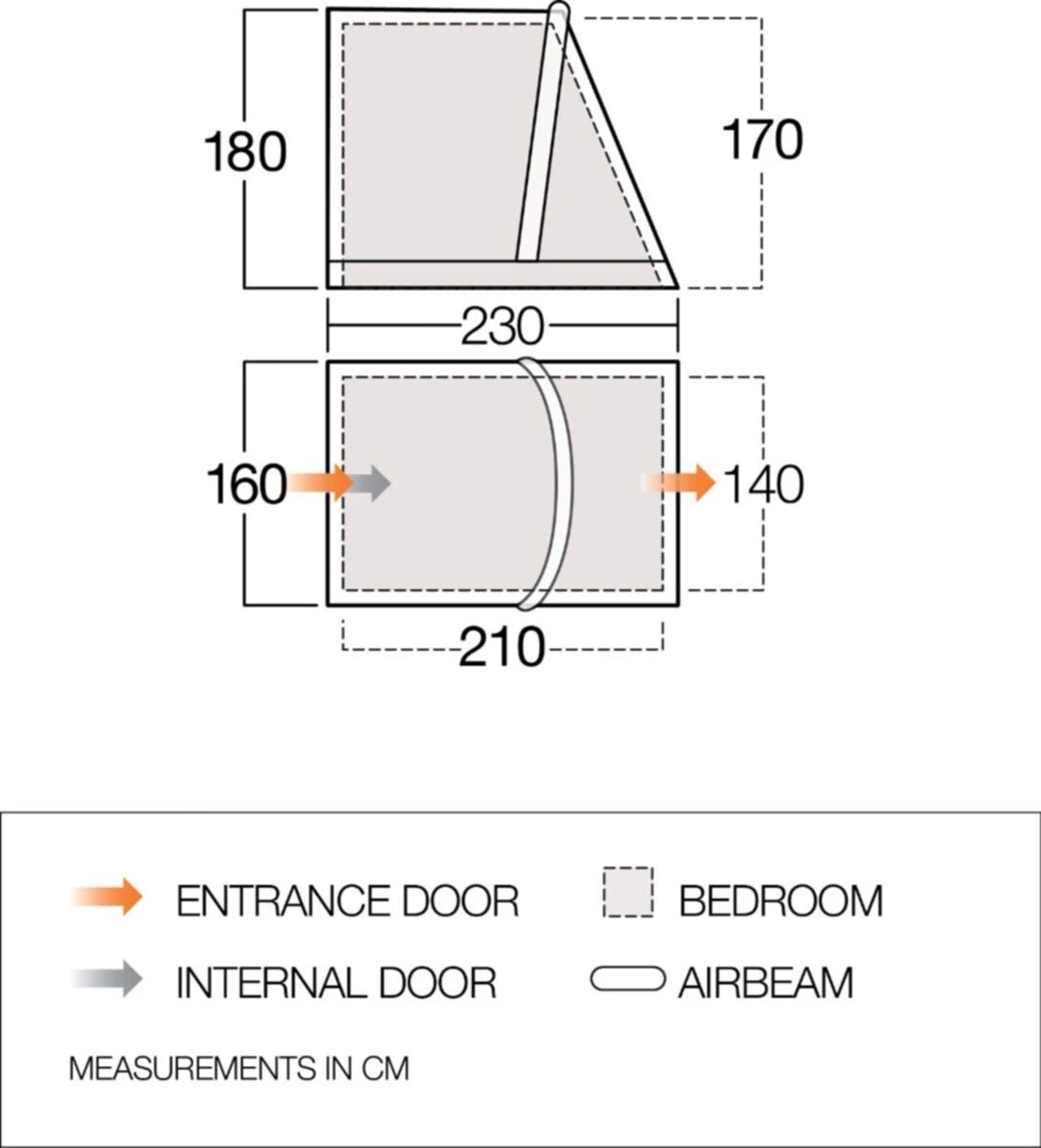 Vango Airbeam Vango Tall Annex Elements ProShield (Balletto And Tuscany) - Image 3