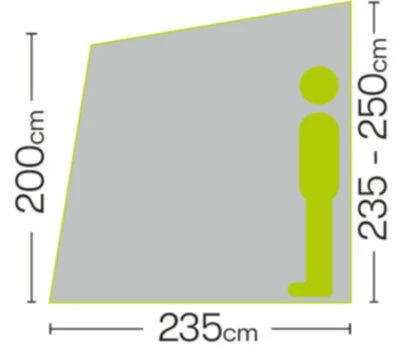 Quest Falcon 220 Poled Porch Caravan Awning (2022) - Image 6