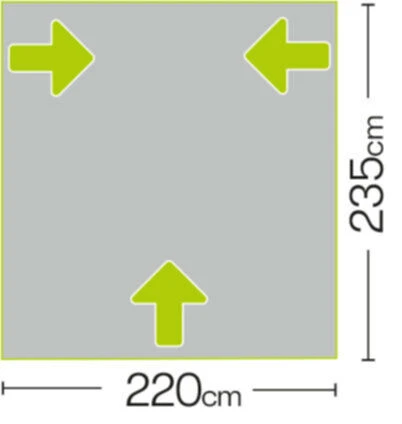 Quest Falcon 220 Poled Porch Caravan Awning (2022) - Image 7