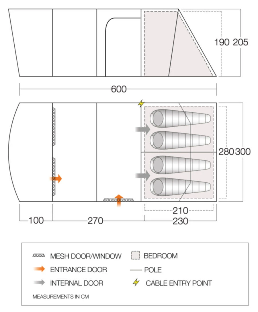 Vango Aether Poled 450XL Tent (2022) - Image 3