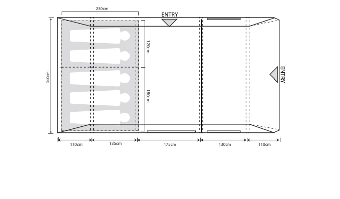 Outdoor Revolution Airedale 5.0s Tent (2022) - Image 3