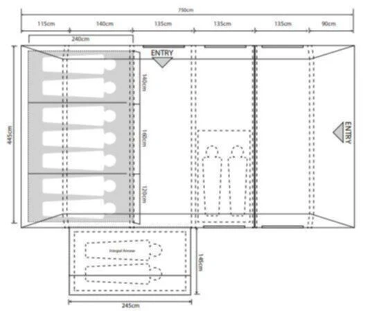 Outdoor Revolution Camp Star 700SE Tent Bundle (2023) - Image 2