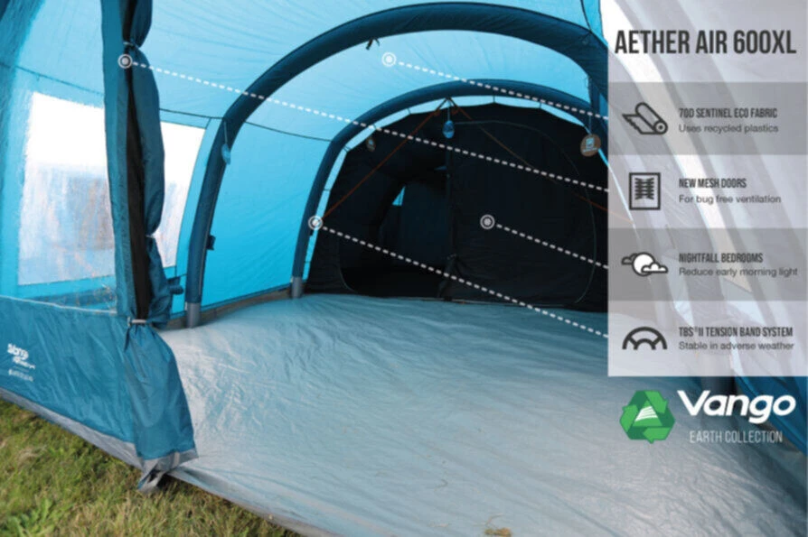 Vango Airbeam Vango Aether Air 600XL Tent (2022) - Image 4
