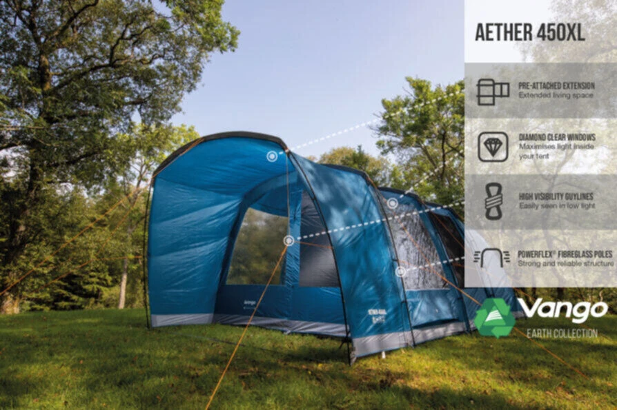 Vango Aether Poled 450XL Tent (2022) - Image 6