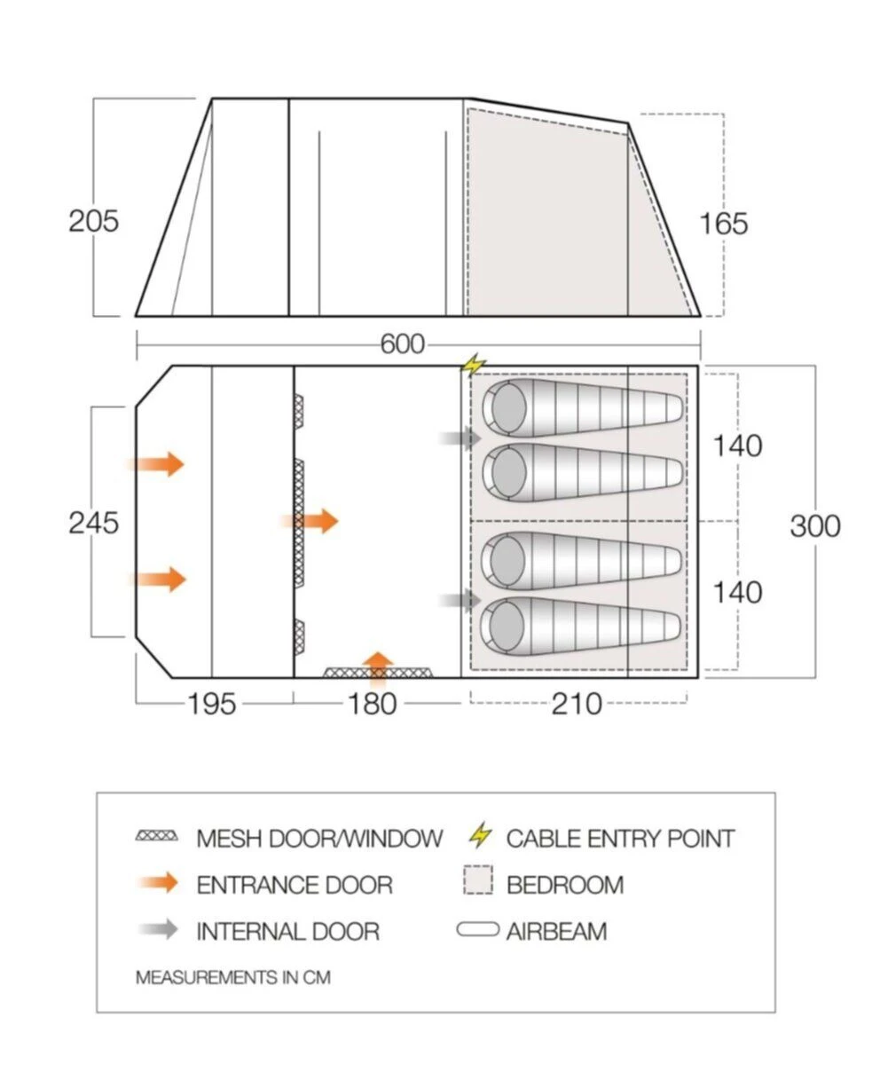 Vango Lismore TC 450 Poled Tent Package (2023) - Image 4