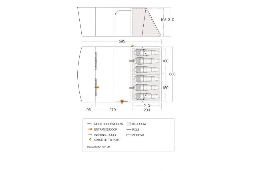 Vango Airbeam Vango Aether Air 600XL Tent (2022) - Image 2