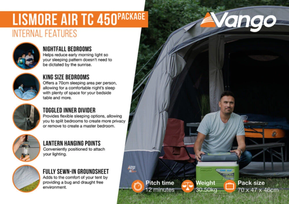 Vango Airbeam Vango Lismore Air TC 450 Tent Package (2023) - Image 4