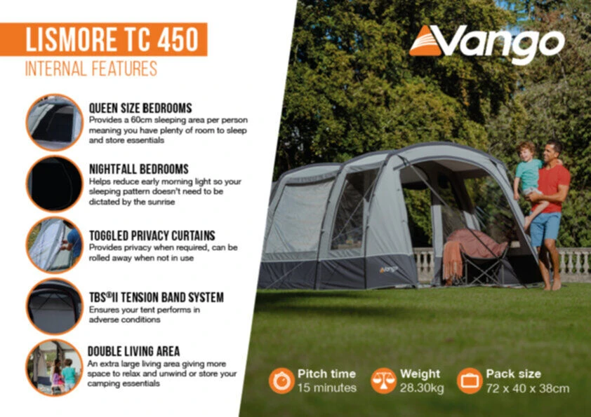 Vango Lismore TC 450 Poled Tent Package (2023) - Image 6