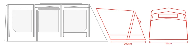 Outdoor Revolution Movelite Annexe T3E / T4E (2022) - Image 3