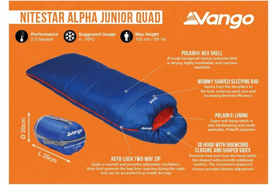 Vango Nitestar Alpha Junior Quad - Image 2