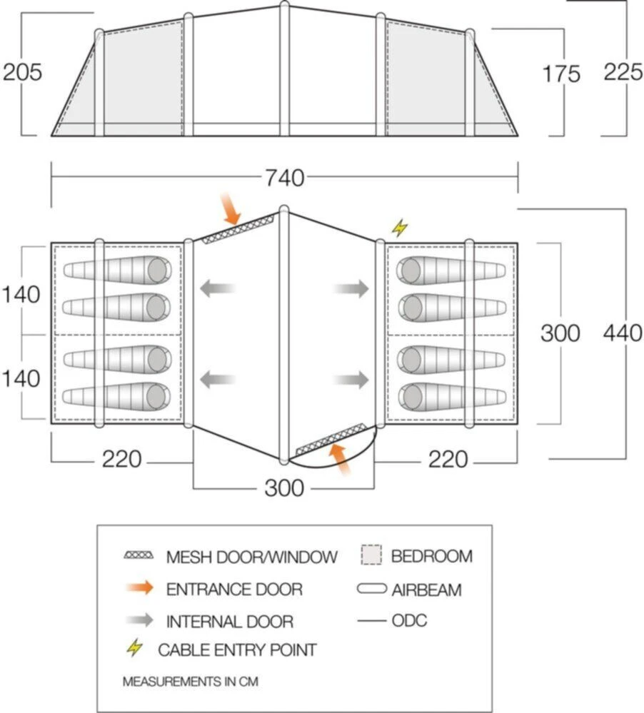 Vango Airbeam Vango Vesta Air 850xl Tent (2023) Bundle - Image 4